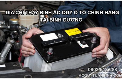 Thay bình ắc quy ô tô chính hãng tại Bình Dương